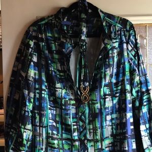 Boldly designed fully lined chic dress